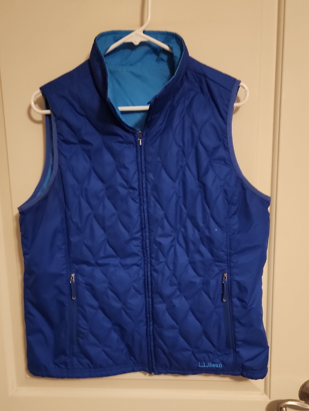 L.L. Bean Royal Blue Quilted Reversible Women's Vest